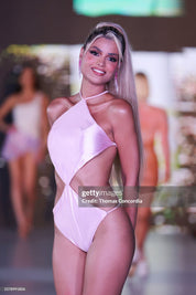 Pink champagne, cut out bodysuit